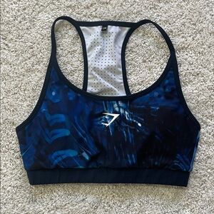 Gymshark Navy and Black Sports Bra